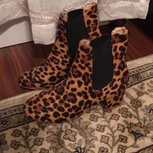 Cheetah print boots